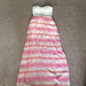 Open back maxi dress